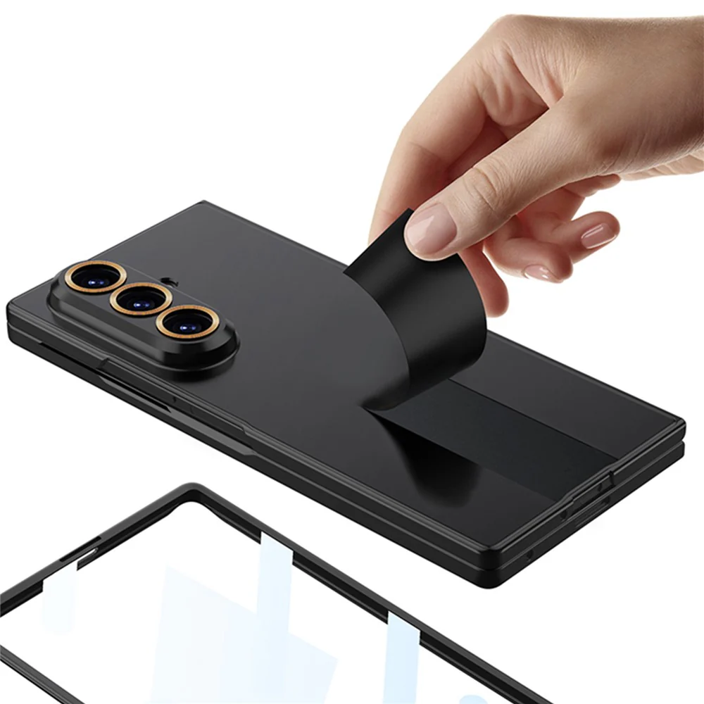 GKK For Samsung Galaxy Z Fold7 5G Case Hard PC Tempered Glass Ultra Slim Phone Cover - Transparent - Image 2