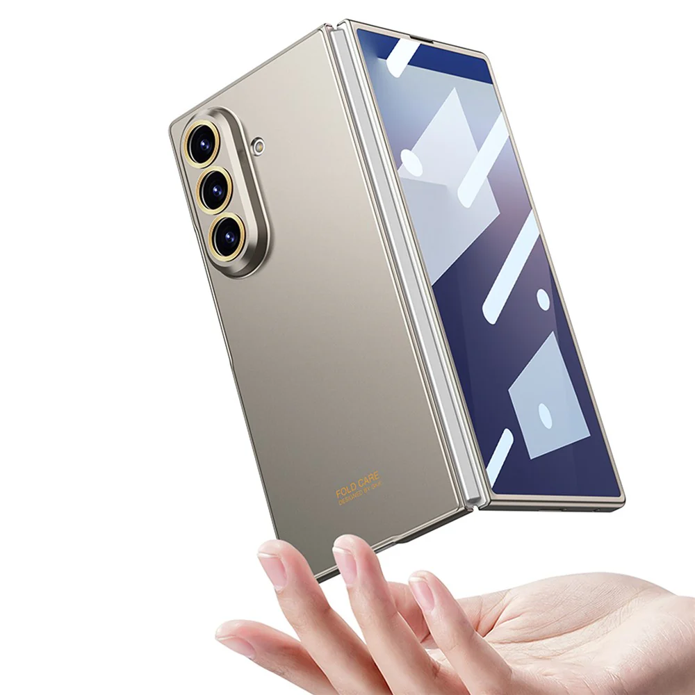 GKK For Samsung Galaxy Z Fold7 5G Case Hard PC Tempered Glass Ultra Slim Phone Cover - Transparent - Image 6