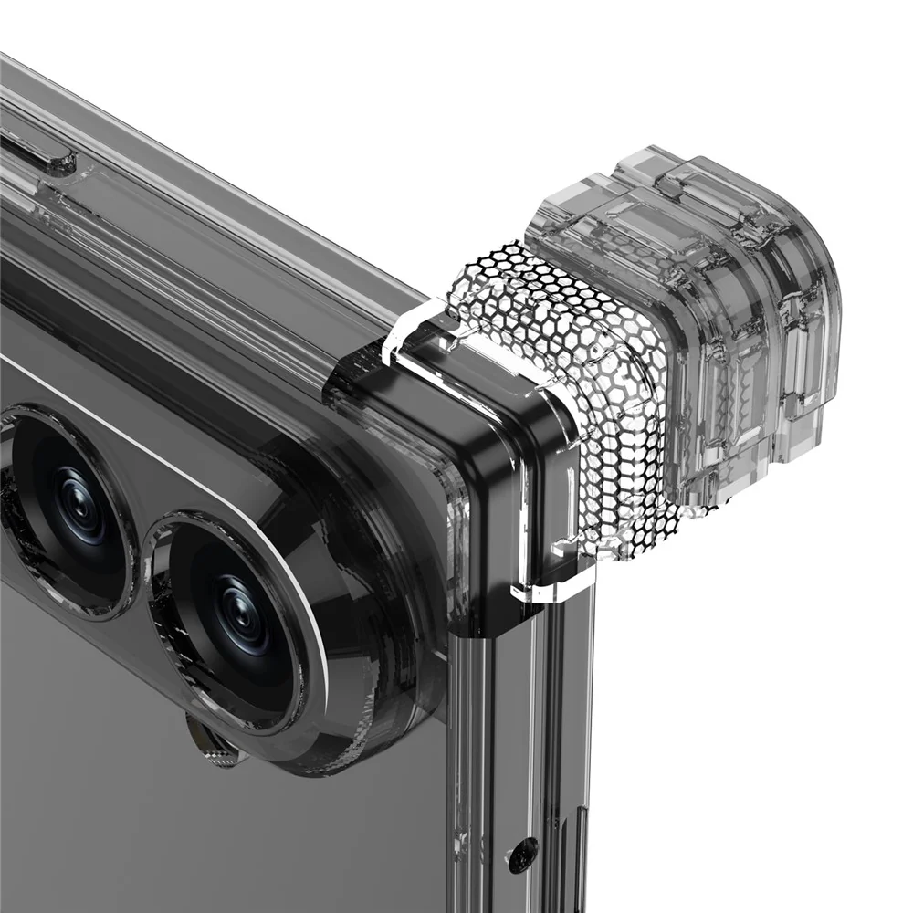 GKK For Samsung Galaxy Z Fold7 5G Case Magnetic Hinge Airbag Shockproof TPU Folding Phone Cover - Transparent - Image 5