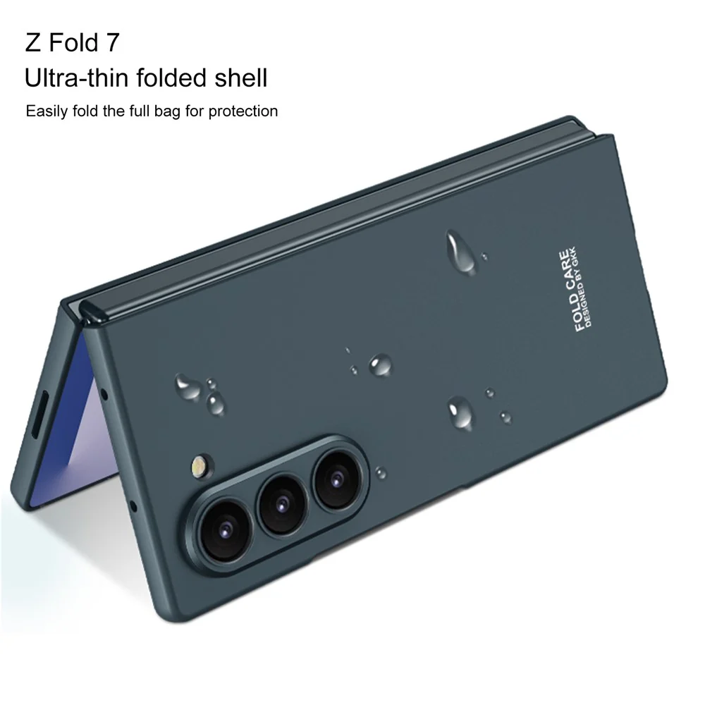 GKK For Samsung Galaxy Z Fold7 5G Case Shockproof Hard PC Folding Phone Cover (No Front Screen Film) - Green - Image 2