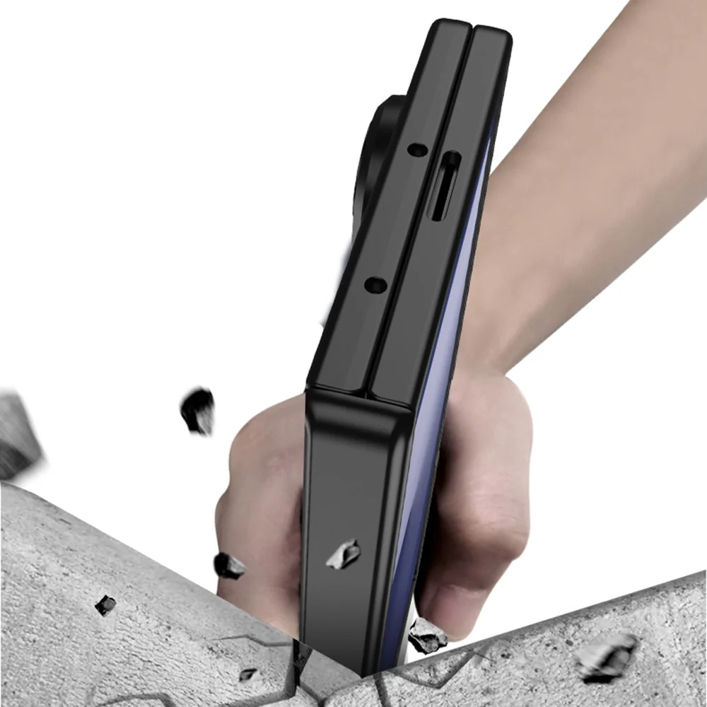GKK For Samsung Galaxy Z Fold7 5G Case with Clear Screen Film Magnetic Hinge Protection Phone Cover - Silver - Image 2