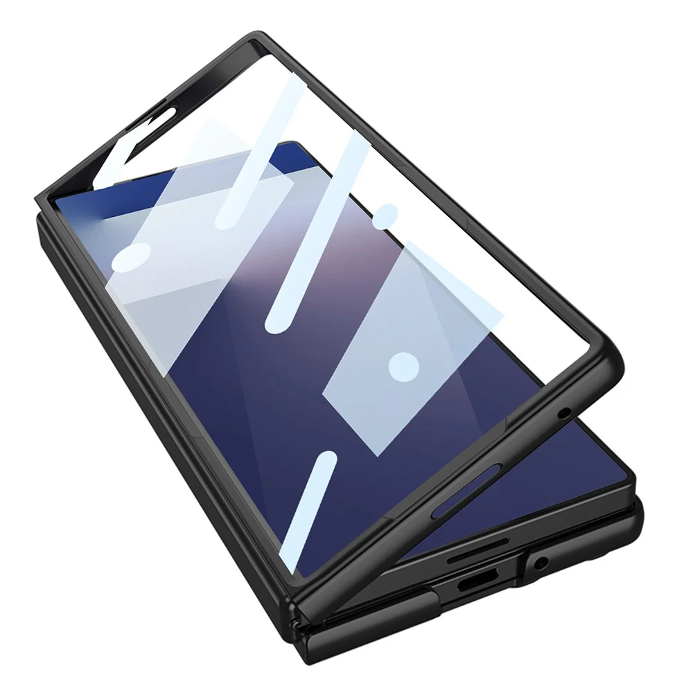 GKK For Samsung Galaxy Z Fold7 5G Case with Stylus PC + Tempered Glass Slim Phone Back Cover - Green - Image 5