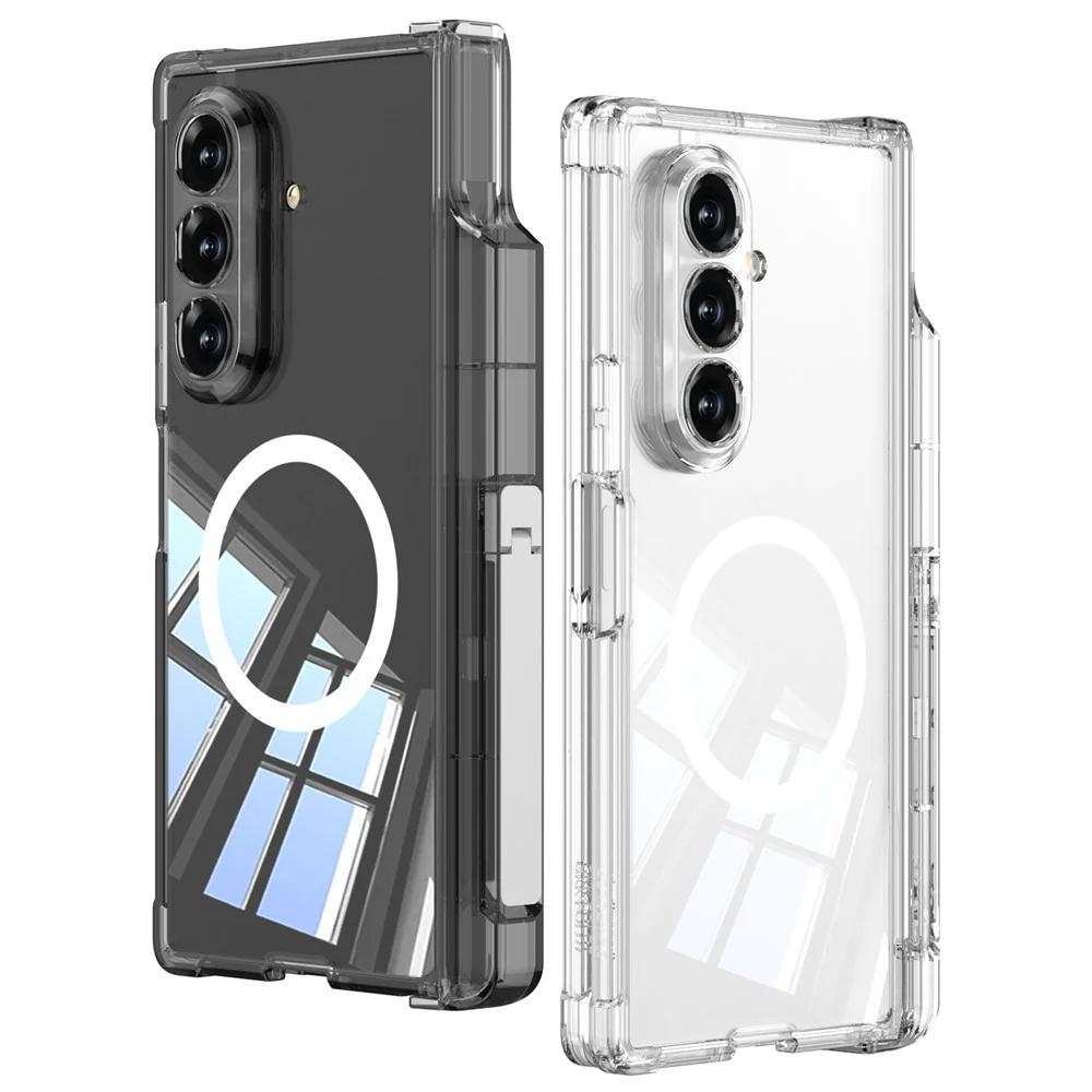 GKK For Samsung Galaxy Z Fold7 5G Magnetic Case Airbag Drop-Proof Hinge Protection Phone Cover with Pen Holder / Kickstand - Image 5