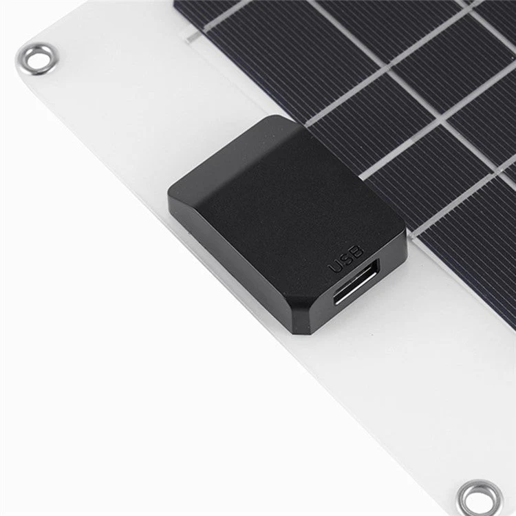 GKM215 5W 5V Monocrystalline Solar Panel Charger USB Port Portable for Cell Phone Camping Hiking Travel - Black - Image 8