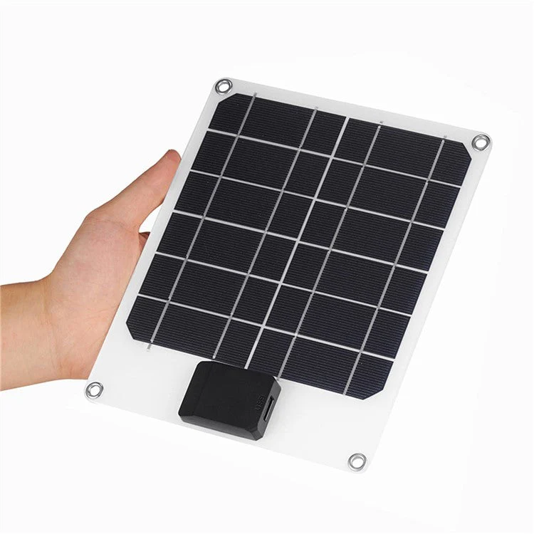 GKM215 5W 5V Monocrystalline Solar Panel Charger USB Port Portable for Cell Phone Camping Hiking Travel - Blue - Image 5