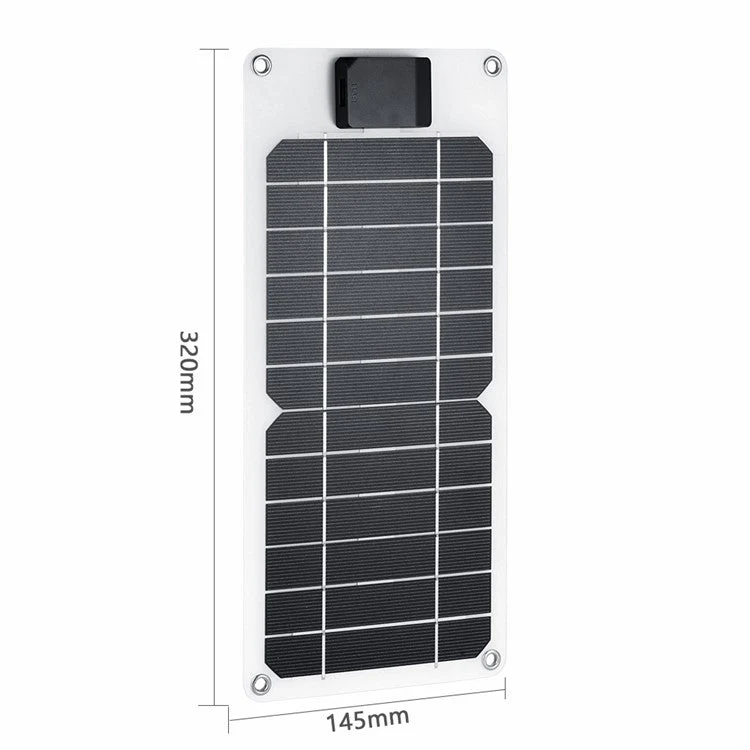GKM215 6W 5V Monocrystalline Solar Panel Charger USB Port Portable for Cell Phone Camping Hiking Travel - Black - Image 7
