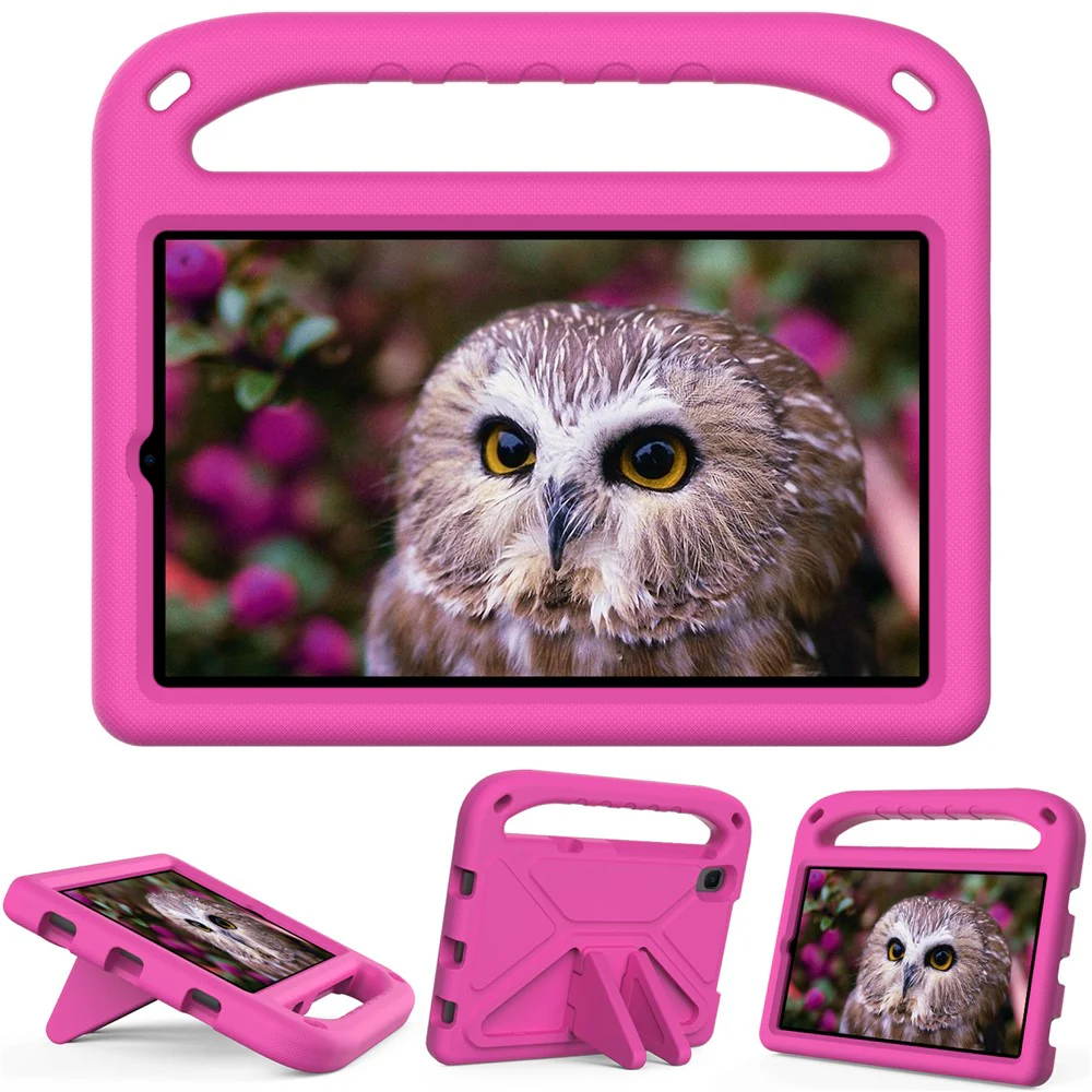 Handle Kickstand Light-Weight EVA Shockproof Protective Case Cover for Lenovo Tab M8 (1st Gen) TB-8505 / Tab M8 (2nd Gen) TB-8705 / Tab M8 (3rd Gen) TB-8506 - Rose - Image 5