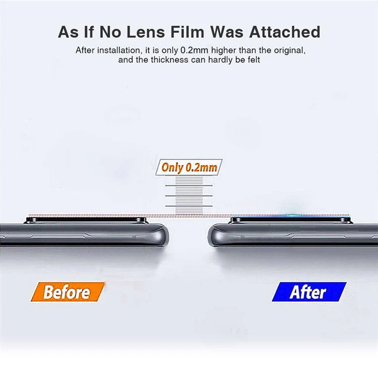 HAT PRINCE ENKAY For Samsung Galaxy Z Fold4 5G 1 Set Camera Lens Protector Tempered Glass Aluminum Alloy Ring HD Clear Lens Film - Silver - Image 6