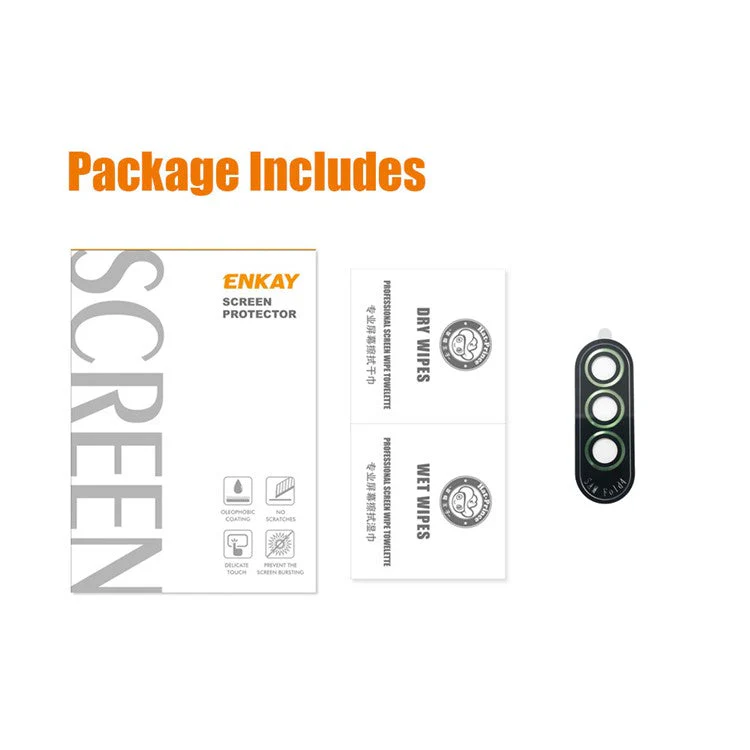 HAT PRINCE ENKAY For Samsung Galaxy Z Fold4 5G 1 Set Camera Lens Protector Tempered Glass Aluminum Alloy Ring HD Clear Lens Film - Silver - Image 8