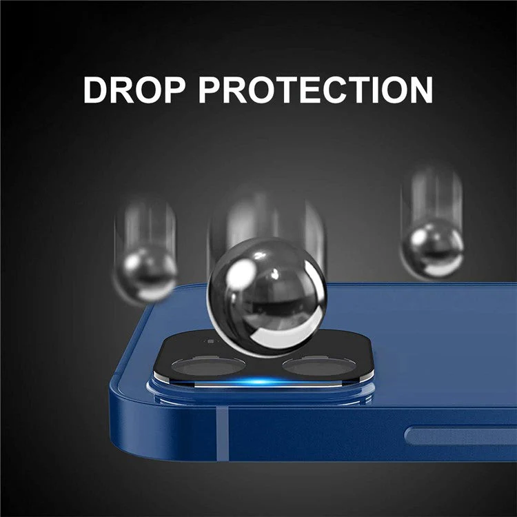 HAT PRINCE Full Coverage Silk Print Tempered Glass Camera Lens Protector for iPhone 12 Mini - Image 2
