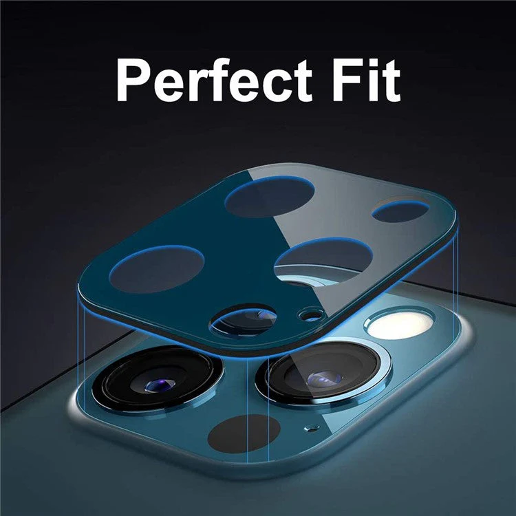 HAT PRINCE Full Coverage Silk Printing Ultra Clear Tempered Glass Back Camera Lens Protector for iPhone 12 Pro Max - Image 6
