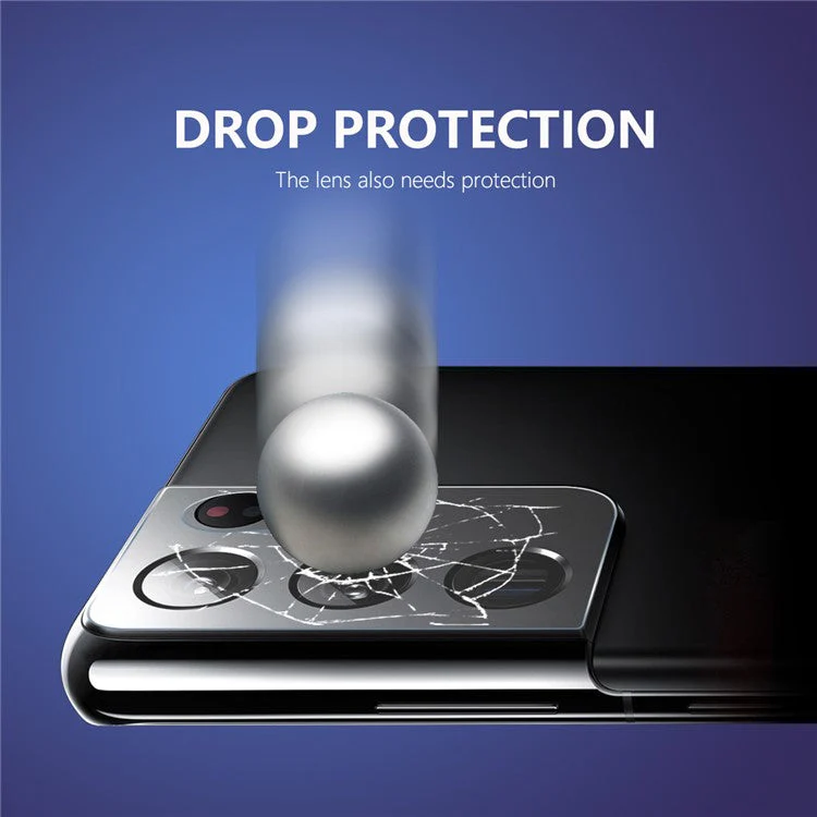 HAT PRINCE HD Camera Lens Film for Samsung Galaxy S21 Ultra 5G 0.2mm 9H 2.15D Arc Edge Tempered Glass Protector - Image 3