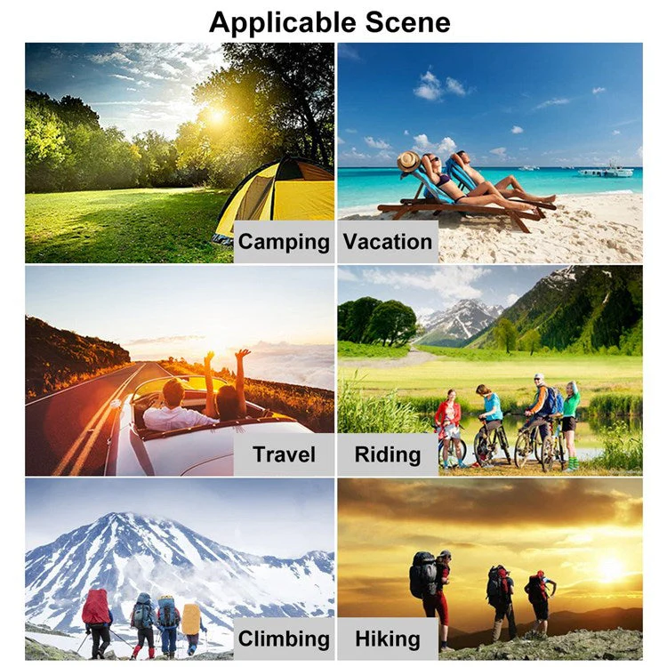 HAWEEL HWL2714 Small Size 14W 4-Panels Foldable Solar Panel Charger USB Port Portable Waterproof Solar Charger - Image 7