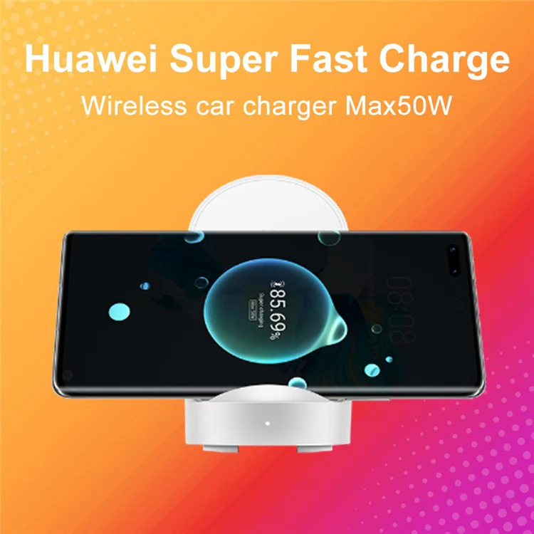 HUAWEI CP62R Vertical Super Fast Wireless Charger Max 50W Cell Phone Charging Stand Station with Cable (Upgraded Version) - CN Plug - Image 4