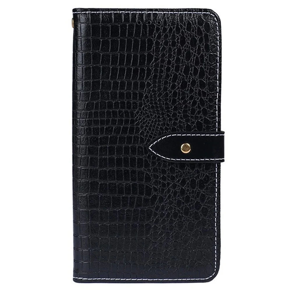 IDEWEI For iPhone 17 Pro Max Case Crocodile Texture PU Leather Flip Phone Cover - Black - Image 4