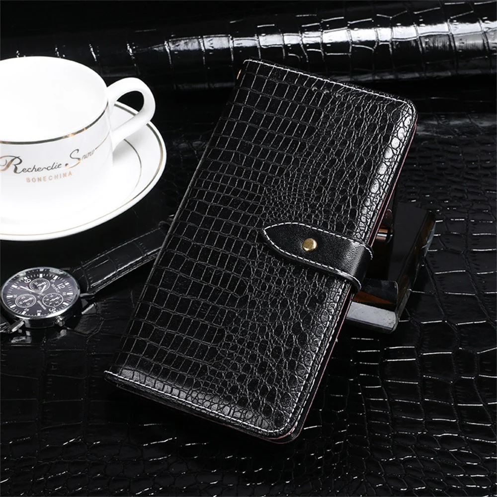IDEWEI For iPhone 17 Pro Max Case Crocodile Texture PU Leather Flip Phone Cover - Black - Image 5