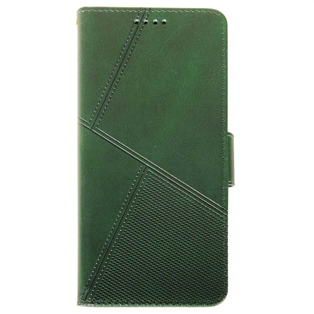 IDEWEI For iPhone 17 Pro Max Case Leather Wallet Phone Cover Stand Calf Texture - Green - Image 4