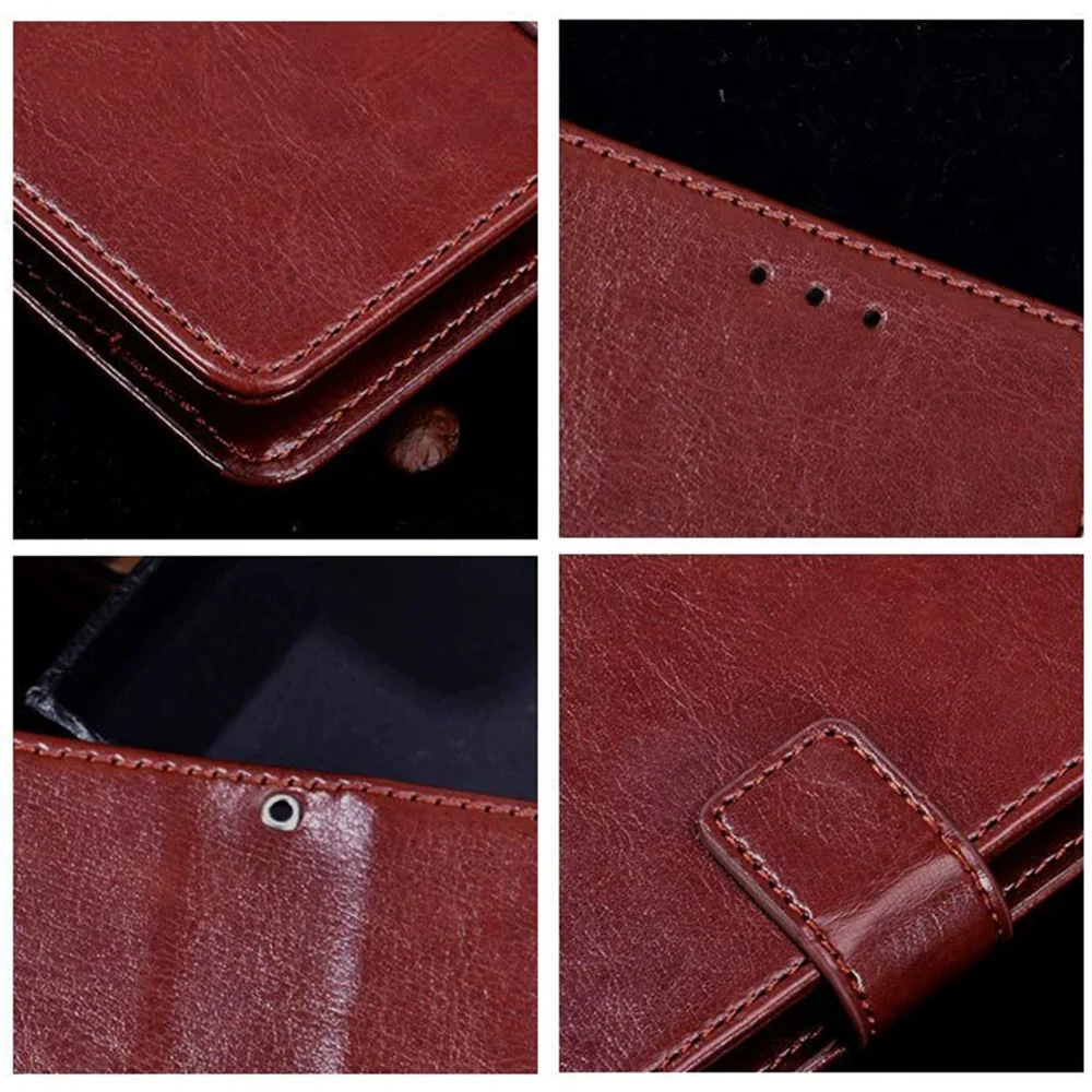 IDEWEI For iPhone 17 Pro Max Stand Case Crazy Horse Texture Leather Phone Cover - White - Image 6