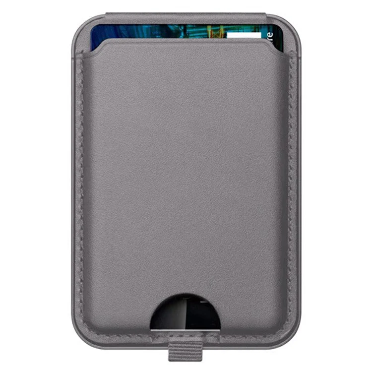 ILEX PACK Compatible with MagSafe Card Bag for Mobile Phone with Adjustable Kickstand - Grey - Image 2