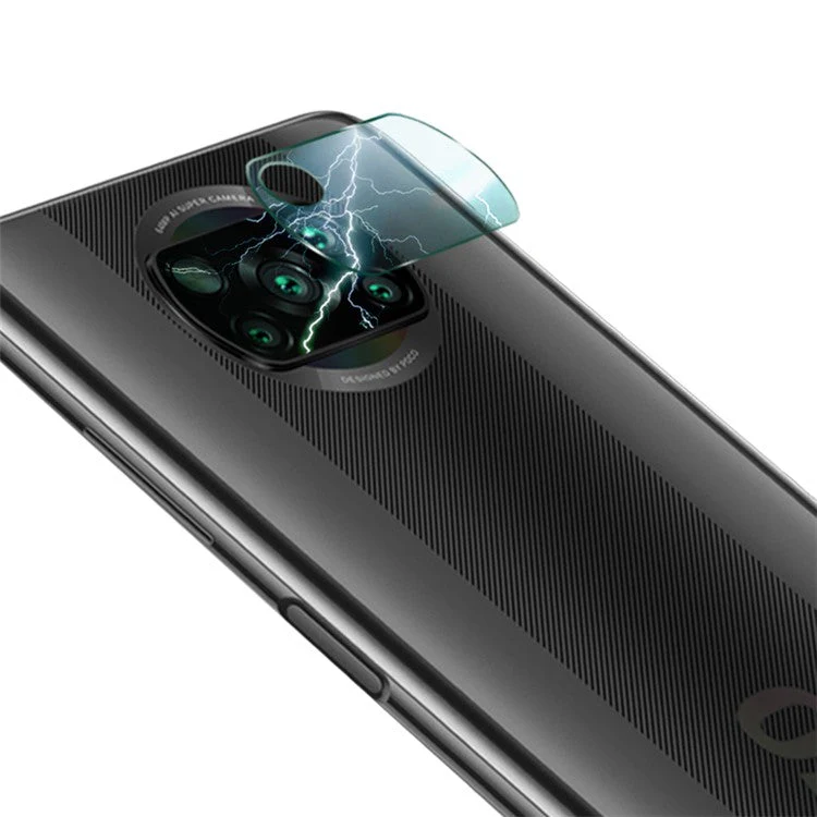 IMAK 2Pcs/Pack Clear Tempered Glass Camera Lens Film for Xiaomi Poco X3 NFC - Image 3