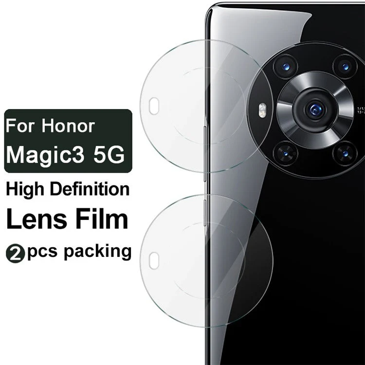 IMAK 2Pcs/Pack Scratches-Resistant Tempered Glass Camera Lens Protector for Honor Magic3 - Image 5