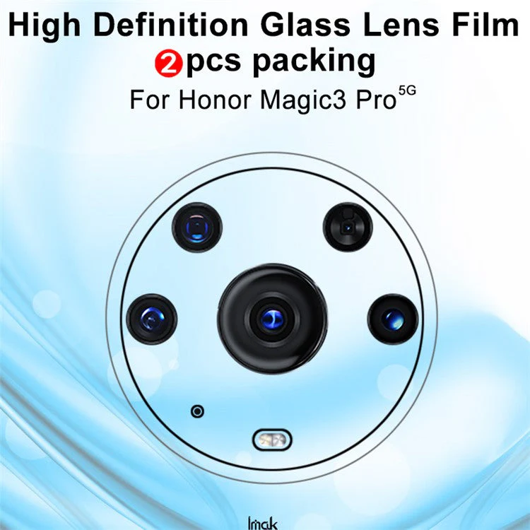 IMAK 2Pcs/Pack Ultra-Thin HD Clear Tempered Glass Camera Lens Protector Film for Honor Magic3 Pro - Image 3