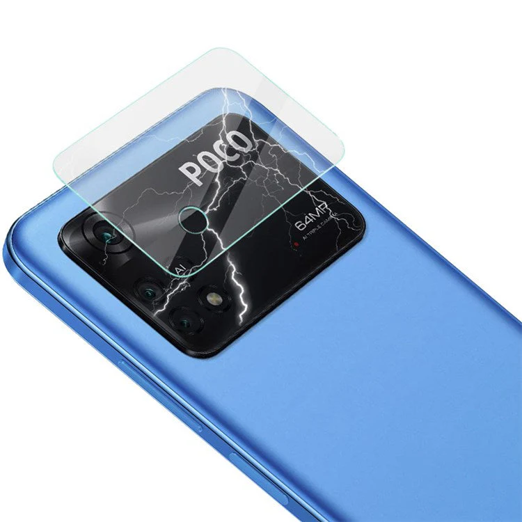 IMAK 2Pcs/Set for Xiaomi Poco M4 Pro 4G Wear-resistant No Bubble HD Tempered Glass Camera Lens Protector Film - Image 3