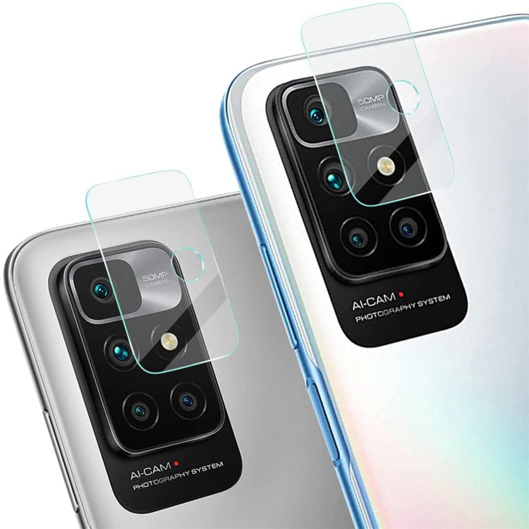 IMAK 2Pcs/Set HD Clear Full Edge to Edge Cover Tempered Glass Camera Lens Protector for Xiaomi Redmi 10 4G (Overseas Edition) - Image 6