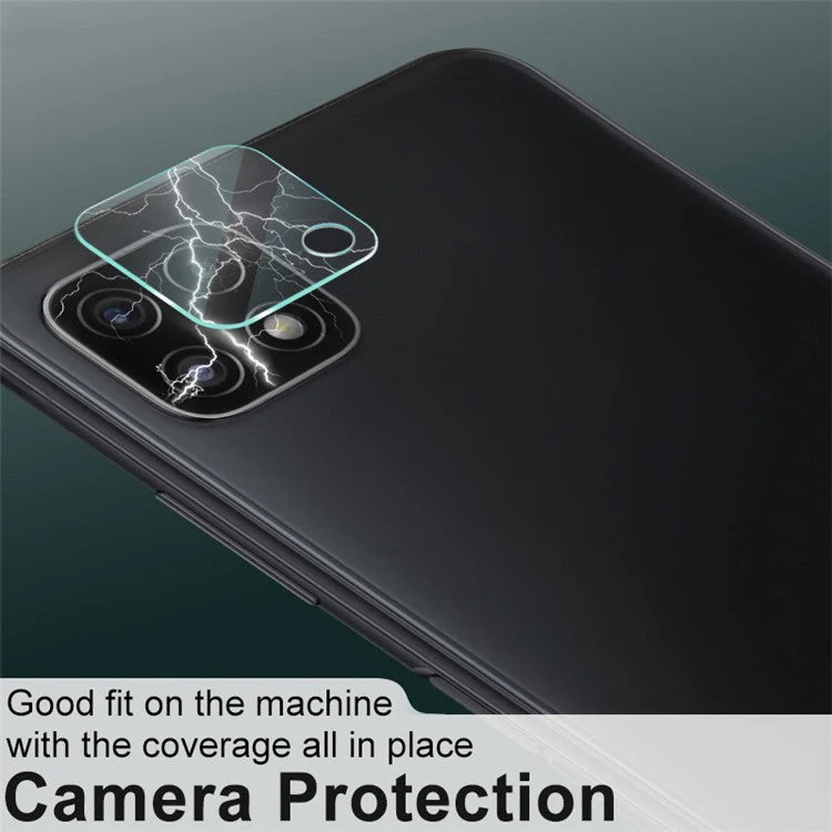IMAK 2Set Anti-scratch Ultra Clear Tempered Glass Camera Lens Film Guard for Samsung Galaxy A22 5G (EU Version) - Image 3