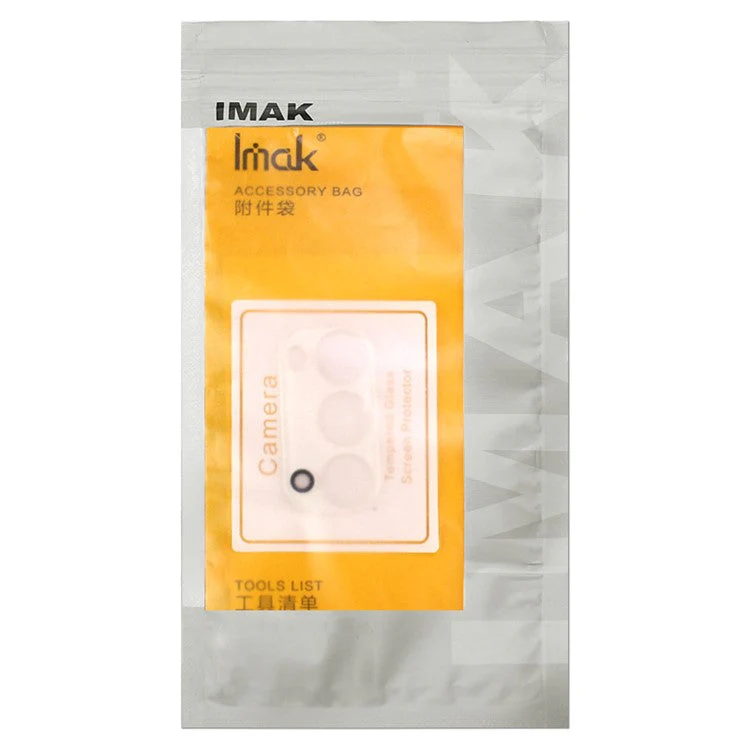 IMAK B Series Full Cover Scratch-resistant HD Clear Tempered Glass Camera Lens Film + Lens Cap for iPhone 13 6.1 inch/13 mini 5.4 inch - Image 6