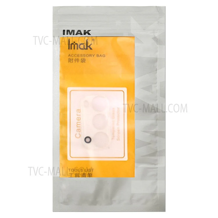 IMAK B Series Full Cover Scratch-resistant HD Clear Tempered Glass Camera Lens Film + Lens Cap for iPhone 13 6.1 inch/13 mini 5.4 inch - Image 7