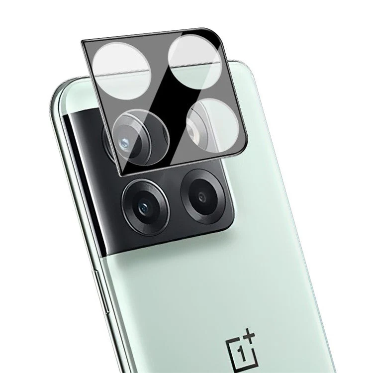 IMAK Camera Lens Protector for OnePlus Ace Pro 5G / 10T 5G, HD Clear Integrated Tempered Glass Film + Acrylic Lens Cap (Black Version) - Image 3