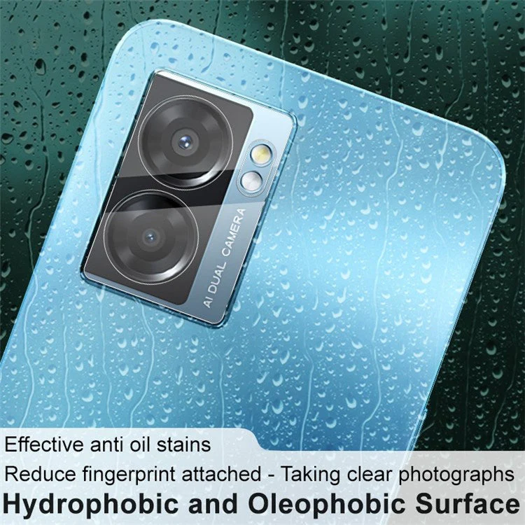 IMAK Camera Lens Protector for Oppo A57 (2022) 5G / A77 5G, Ultra Clear Tempered Glass Lens Film + Acrylic Lens Cap - Image 5