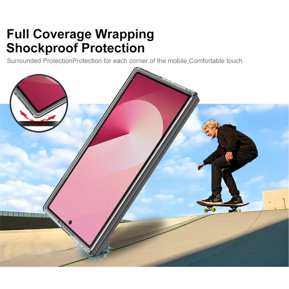 IMAK Crystal Case II Pro for Samsung Galaxy Z Fold7 5G Case Clear PC Phone Cover (Upper Cover + Lower Cover) - Image 5