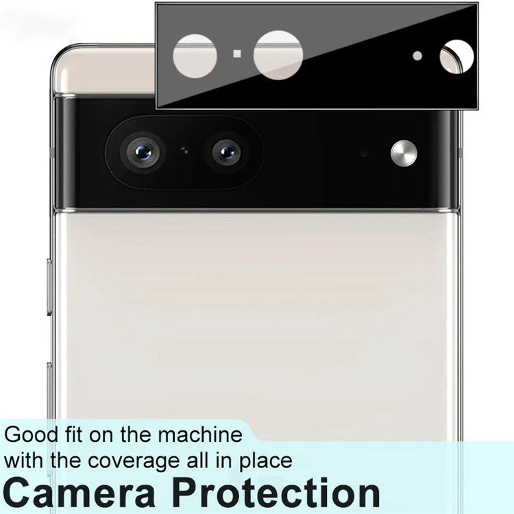 IMAK For Google Pixel 7 5G HD Clear Camera Lens Protector Anti-Scratch  Tempered Glass Lens Film (Black Version) - Image 4