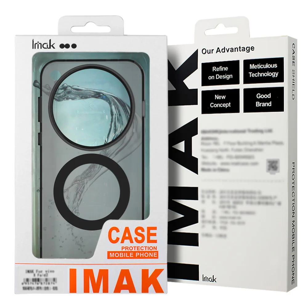 IMAK For iPhone 17 Pro Max Case Compatible with MagSafe Candy Color Anti Drop TPU + PET Back Cover - Orange - Image 6