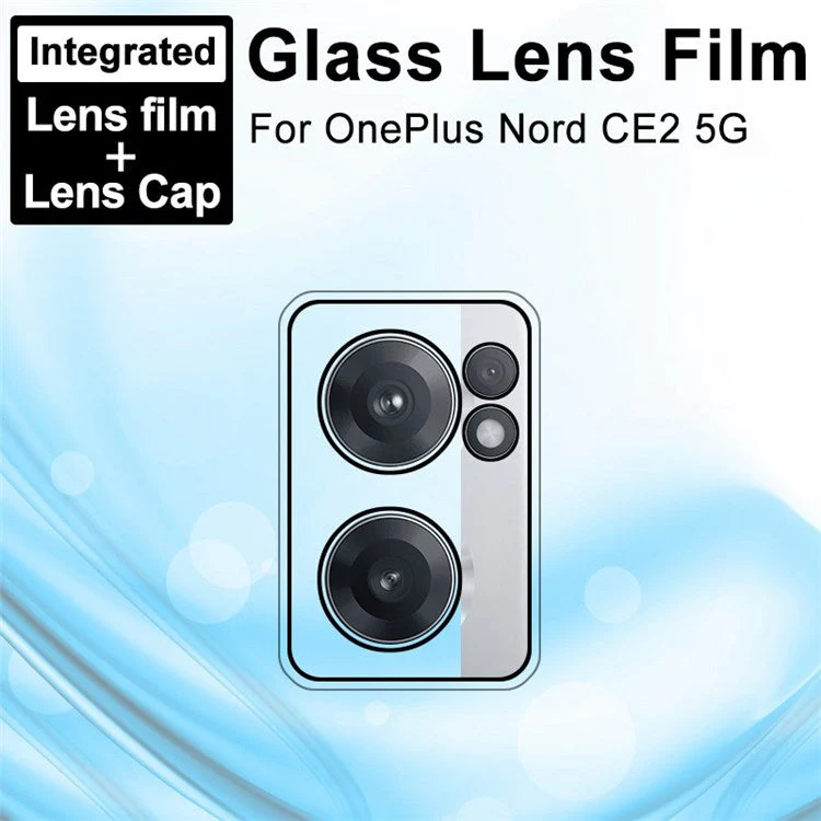 IMAK for OnePlus Nord CE 2 5G High Definition Tempered Glass Camera Lens Film + Acrylic Lens Cap - Image 3