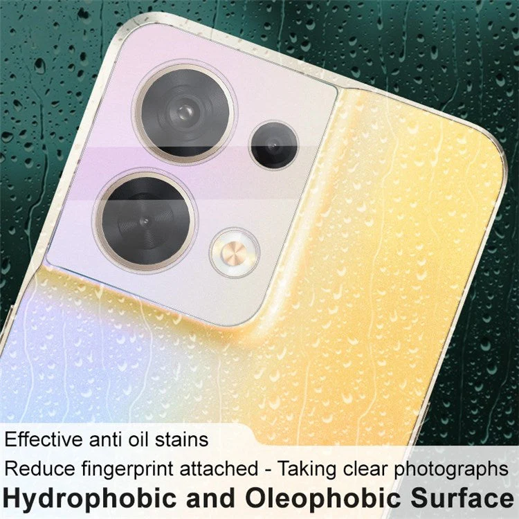 IMAK for Oppo Reno8 5G / Reno8 5G (Global Version) Integrated Camera Lens Protector Scratch-Resistant Tempered Glass Lens Film + Acrylic Lens Cap - Image 7
