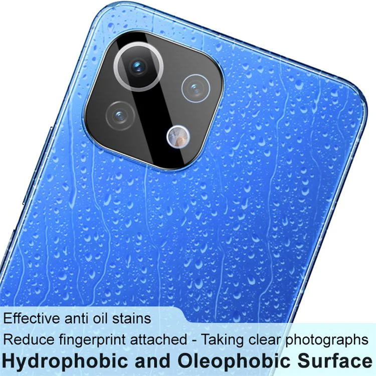 IMAK For Xiaomi Mi 11 Lite 4G/5G/11 Lite 5G NE/CC11 Camera Lens Protector HD Clear Integrated Tempered Glass Lens Film + Acrylic Lens Cap (Black Version) - Image 6