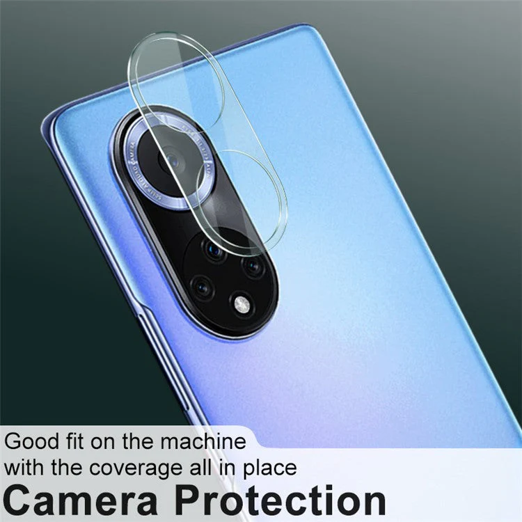 IMAK HD Clear Anti-Scratch Tempered Glass Camera Lens Protector + Acrylic Lens Cap for Huawei nova 9 / Honor 50 - Image 4