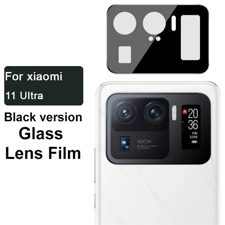 IMAK HD Precise Cutout Tempered Glass Camera Lens Protector (Black Version) for Xiaomi Mi 11 Ultra - Image 4