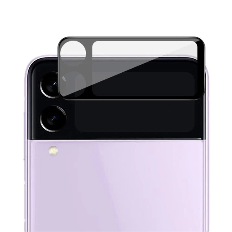 IMAK No-Bubble Scratch-Resistant Transparency Tempered Glass Camera Lens Protector (Black Version) for Samsung Galaxy Z Flip3 5G - Image 6