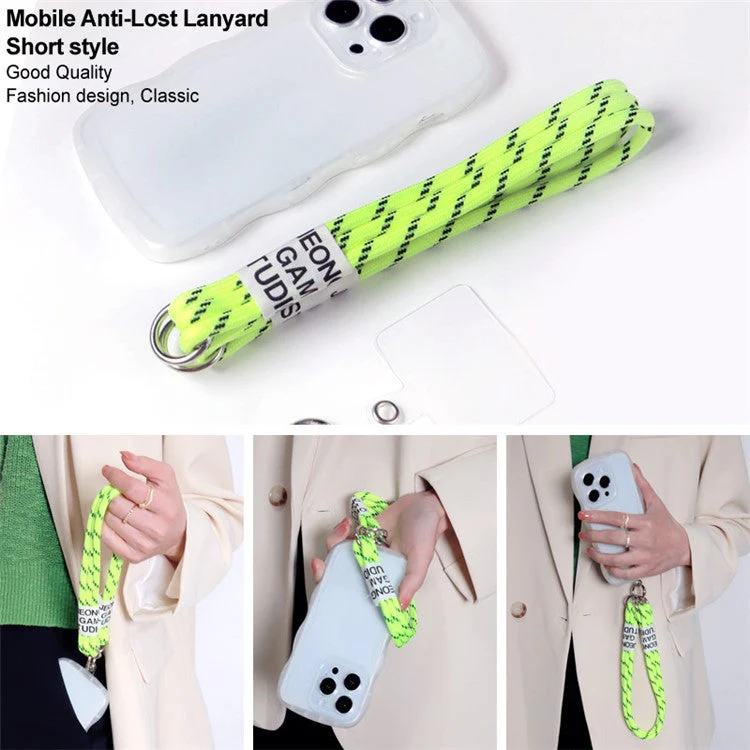 IMAK Phone Wrist Strap Detachable Cellphone Lanyard Anti-lost Wristlet Strap with Phone Patch, Short Style - Green - Image 4