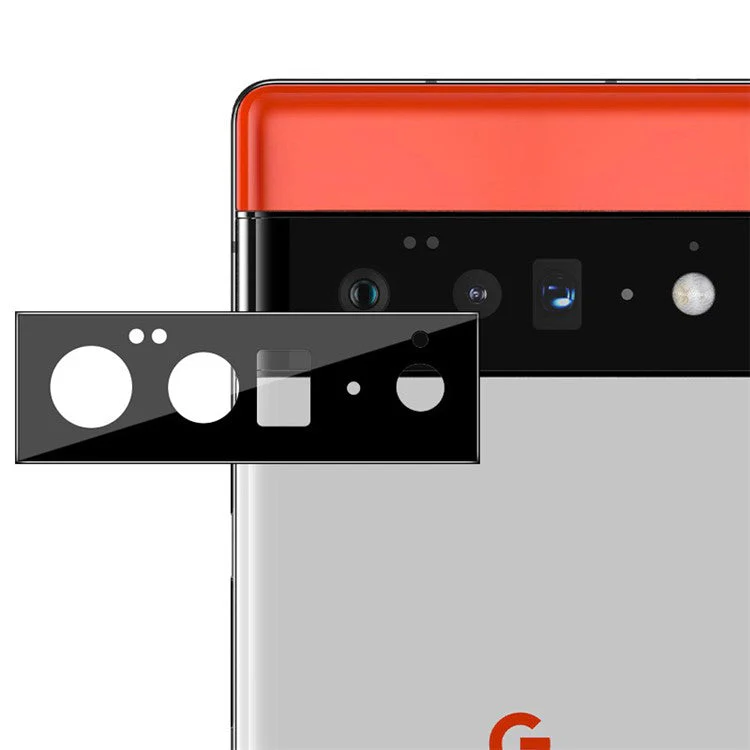 IMAK Scratch-Resistant HD Tempered Glass Film Camera Cover Lens Protector (Black Version) for Google Pixel 6 Pro - Image 3