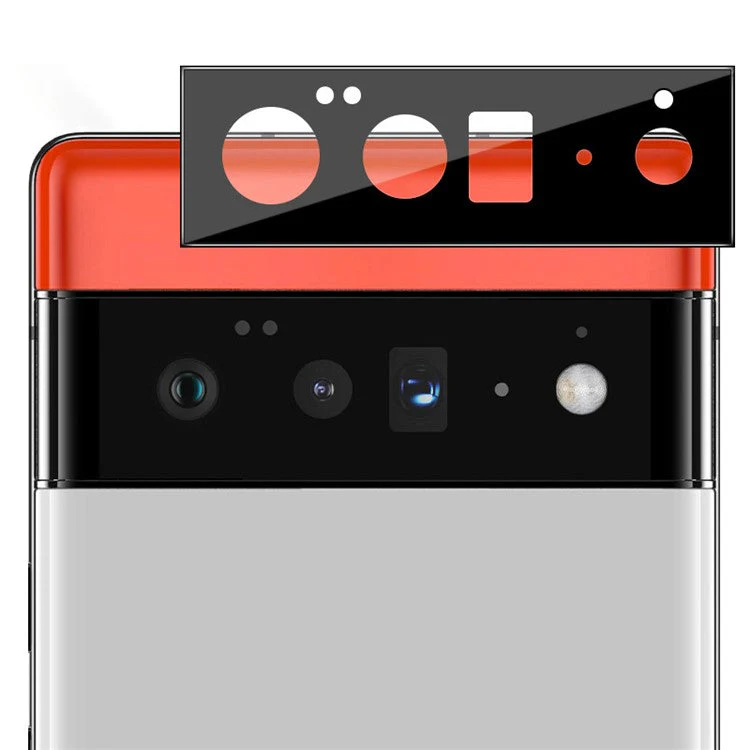 IMAK Scratch-Resistant HD Tempered Glass Film Camera Cover Lens Protector (Black Version) for Google Pixel 6 Pro - Image 4