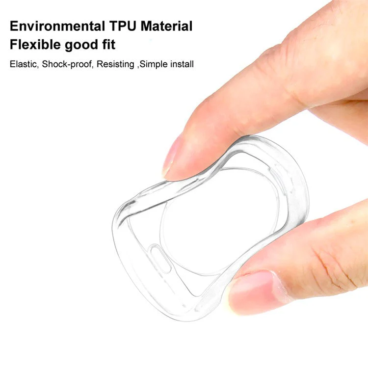 IMAK UX-5 Series for AirPods Pro 2 Transparent Wireless Earphone Case Anti-dust Flexible TPU Protective Skin Cover - Image 3