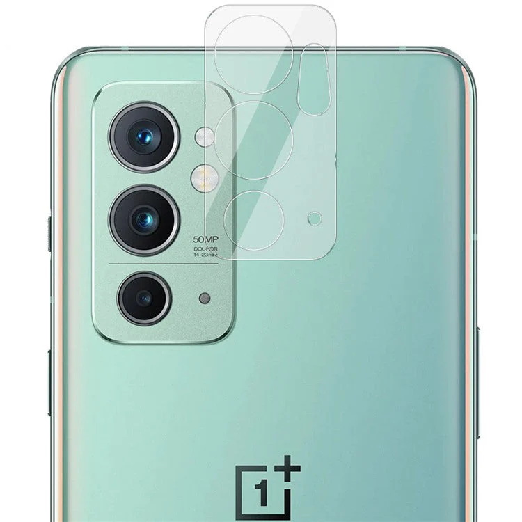 IMAK Wear-Resistant HD Clear Tempered Glass Camera Lens Protector + Acrylic Lens Cap for OnePlus 9RT 5G - Image 8