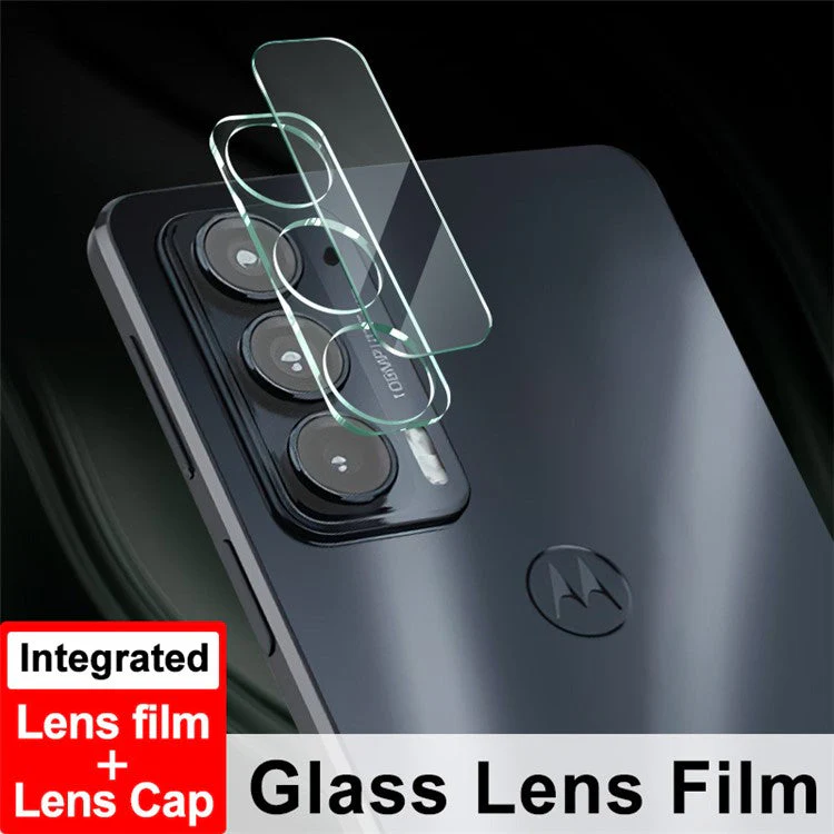 IMAK Wear-Resistant Tempered Glass Lens Film Covered with High Transparency Acrylic Lens Cap for Motorola Edge 20/Edge Lite Luxury Edition - Image 4