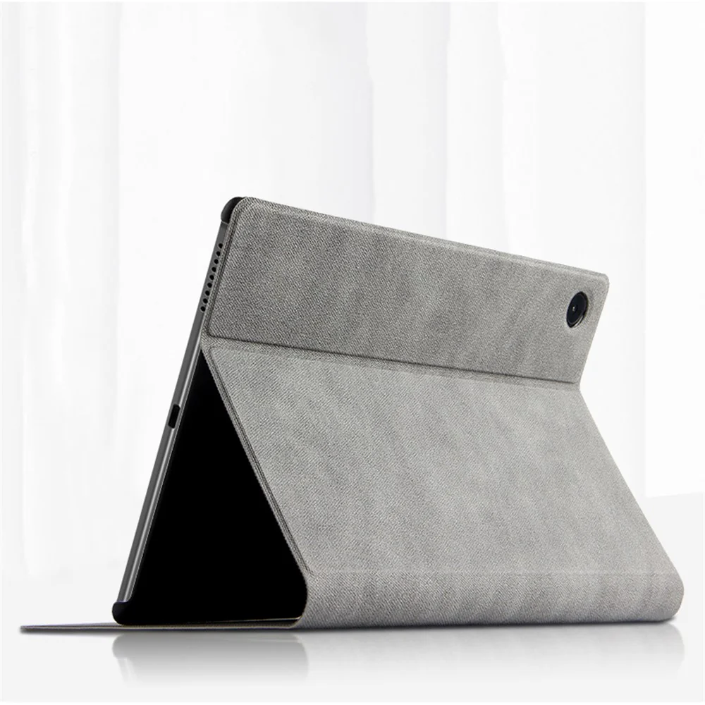 Imprint Deer and Quote Pattern Leather + Plastic Tablet Shell for Lenovo Tab M10 Plus - Grey - Image 5
