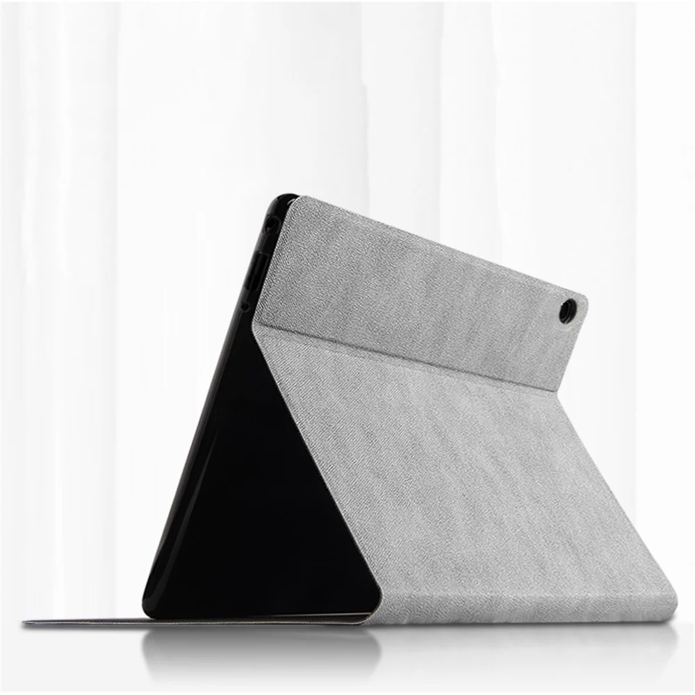 Imprint Deer and Quote Pattern Leather + TPU Tablet Shell for Lenovo M10 FHD REL - Grey - Image 5
